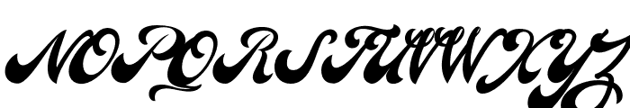 Carlsonscript-Regular Font UPPERCASE