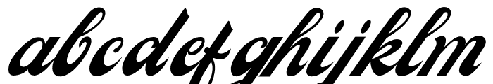 Carlsonscript-Regular Font LOWERCASE