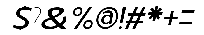 Carltine Medium Italic Font OTHER CHARS