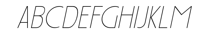 Carltine Thin Italic Font UPPERCASE