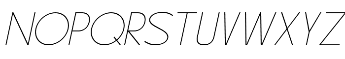 Carltine Thin Italic Font UPPERCASE