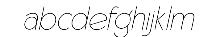 Carltine Thin Italic Font LOWERCASE