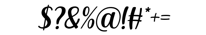 Carmila Italic Font OTHER CHARS