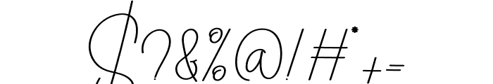 Carmila Signature Font OTHER CHARS