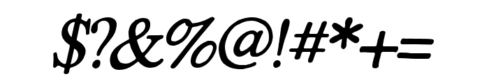 Carmine Raysford Italic Font OTHER CHARS