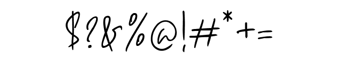 Carnollia Signature Font OTHER CHARS