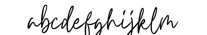 Carnollia Signature Font LOWERCASE