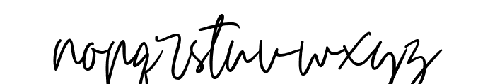 Carnollia Signature Font LOWERCASE