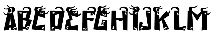 Carnotaurus Three Font UPPERCASE