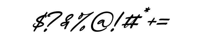 Carolena Narashy Italic Font OTHER CHARS