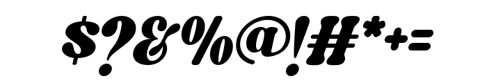 Caromy Black Italic Font OTHER CHARS