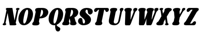 Caromy Black Italic Font UPPERCASE
