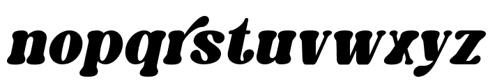 Caromy Black Italic Font LOWERCASE