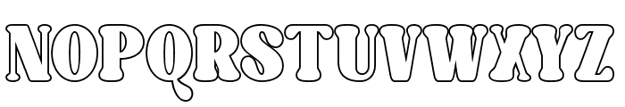Caromy Black Outline Font UPPERCASE