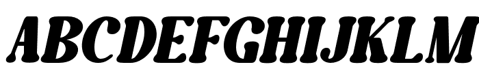 Caromy Bold Italic Font UPPERCASE