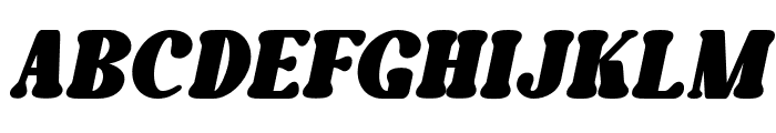 Caromy Extra Black Italic Font UPPERCASE