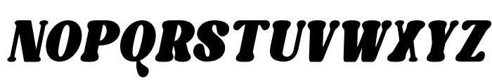 Caromy Extra Black Italic Font UPPERCASE