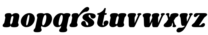 Caromy Extra Black Italic Font LOWERCASE
