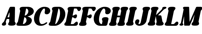 Caromy Extra Bold Italic Font UPPERCASE