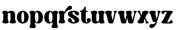 Caromy Extra Bold Font LOWERCASE