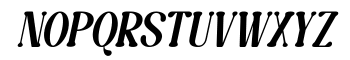 Caromy Extra Light Italic Font UPPERCASE