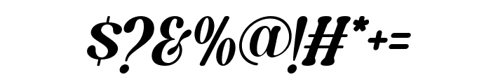 Caromy Italic Font OTHER CHARS