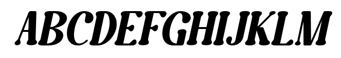 Caromy Italic Font UPPERCASE