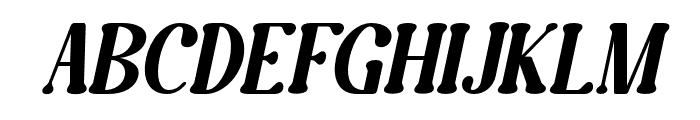 Caromy Light Italic Font UPPERCASE
