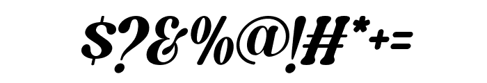 Caromy Medium Italic Font OTHER CHARS