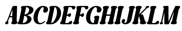 Caromy Medium Italic Font UPPERCASE