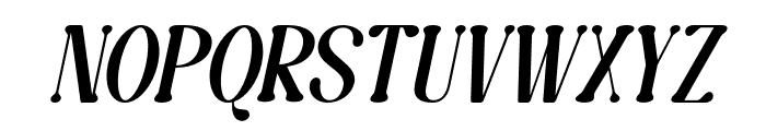 Caromy Thin Italic Font UPPERCASE