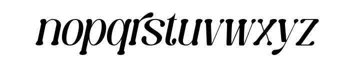 Caromy Thin Italic Font LOWERCASE