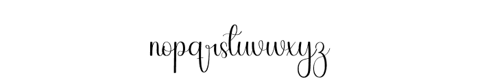 Carrolina Font LOWERCASE