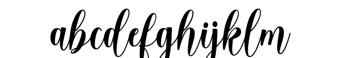 Carroline style Font LOWERCASE