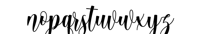 Carroline style Font LOWERCASE