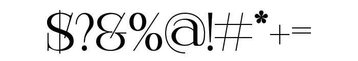 Carsheny-Regular Font OTHER CHARS