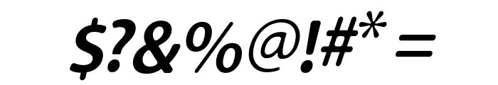 Carson Medium Italic Font OTHER CHARS