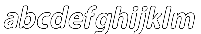 Carson Outline Bold Italic Font LOWERCASE