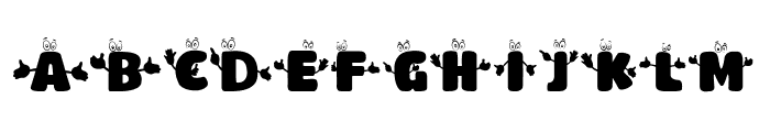 Cartoon Alphabet Font LOWERCASE