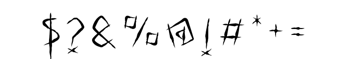 Carved Pine Wood Regular Font OTHER CHARS