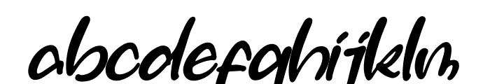 Carymoon Basekine Italic Font LOWERCASE