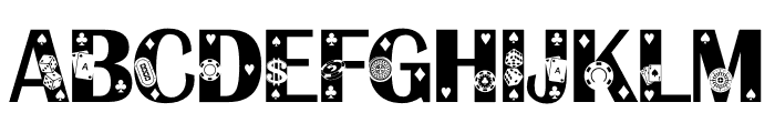 Casino Font LOWERCASE
