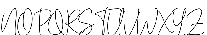Cassual Signature Font UPPERCASE