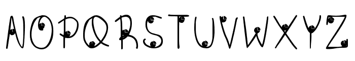Castanets Regular Font UPPERCASE