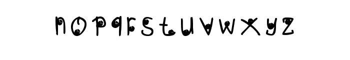 Castanets Regular Font LOWERCASE