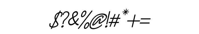 Castila Signature Italic Font OTHER CHARS