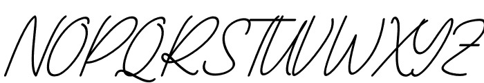 Castila Signature Italic Font UPPERCASE