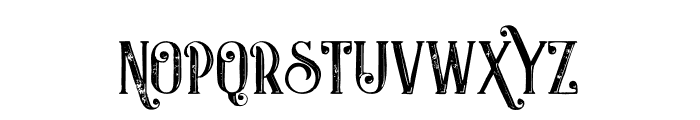 Castile Inline Grunge Font LOWERCASE