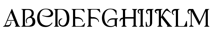 Castile Font UPPERCASE