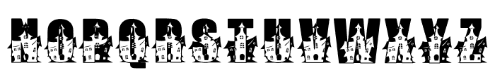 Castle Halloween Font UPPERCASE